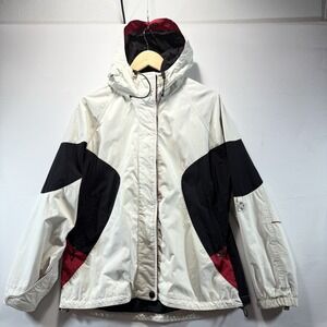 Polar Edge Womens L White Ski Snowboard Winter Jacket Hooded Waterproof